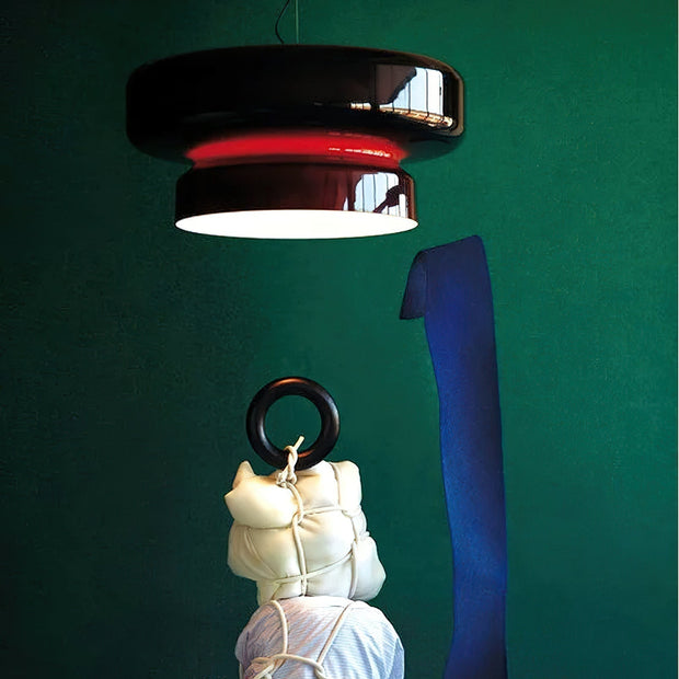 Superbe Suspension en Verre Soufflé Bohemia – Embrassez l'Élégance Organique avec Éclairage LED Intégré