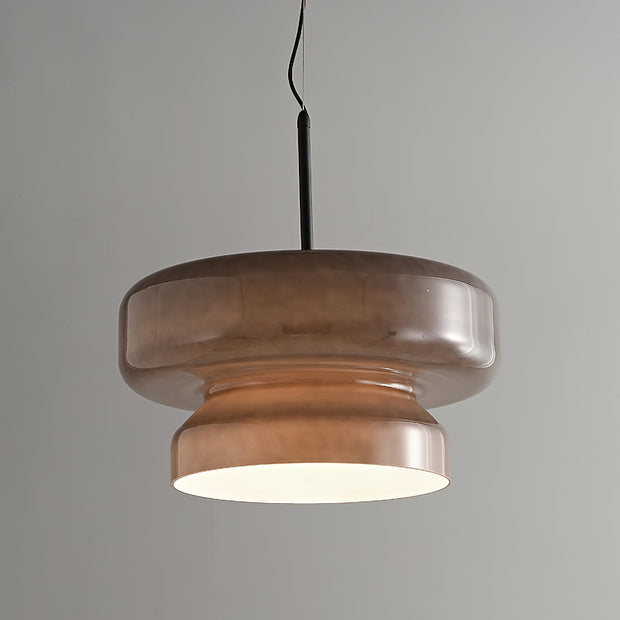 Superbe Suspension en Verre Soufflé Bohemia – Embrassez l'Élégance Organique avec Éclairage LED Intégré