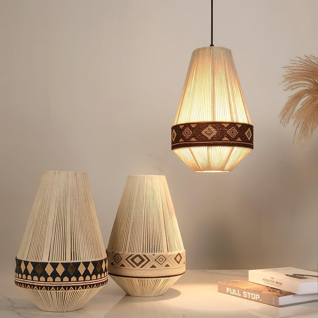 Bright Bohemian Chic Fringe Pendant – Hanging Lamp Inspired by Tribes with Elegant Style and Graceful Fringes