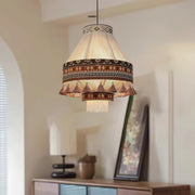 Bright Bohemian Chic Fringe Pendant – Hanging Lamp Inspired by Tribes with Elegant Style and Graceful Fringes