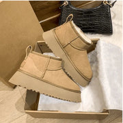 Women's Winter Boots with Fur Lining and Non-Slip Sole - Comfort and Elegance for Winter