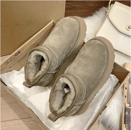 Women's Winter Boots with Fur Lining and Non-Slip Sole - Comfort and Elegance for Winter