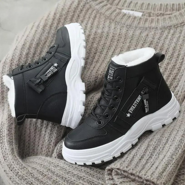 Women's Waterproof Winter Boots with Fleece Lining and Non-Slip Soles – Ideal for Outdoor Adventures