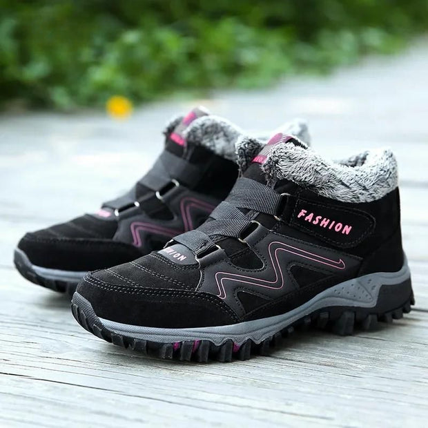 Women's Black Orthopedic Ankle Boots with Arch Support - Optimal Comfort for Daily Use