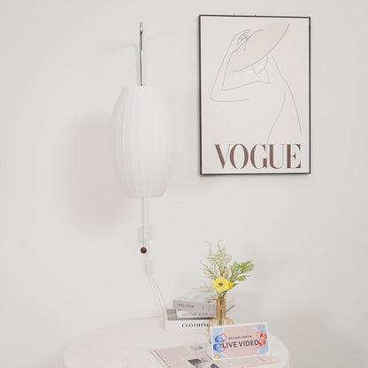 Vägglampa Nelson – Elegant modern design från 1950-talet med valnötsträ och metall