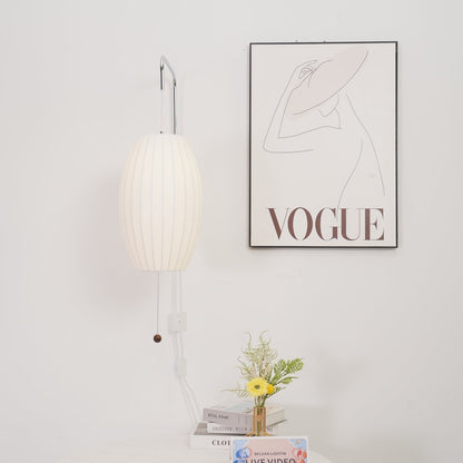 Vägglampa Nelson – Elegant modern design från 1950-talet med valnötsträ och metall