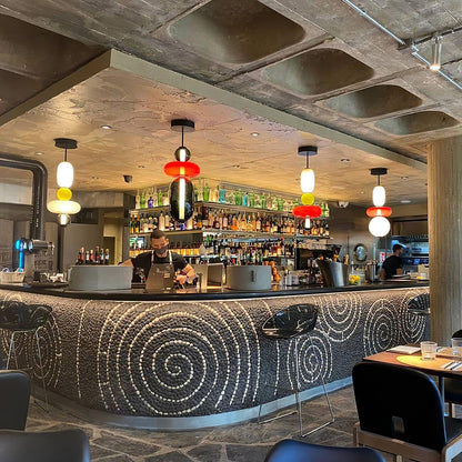 Vibrant Candy Glass LED Chandelier - A Modern and Elegant Touch