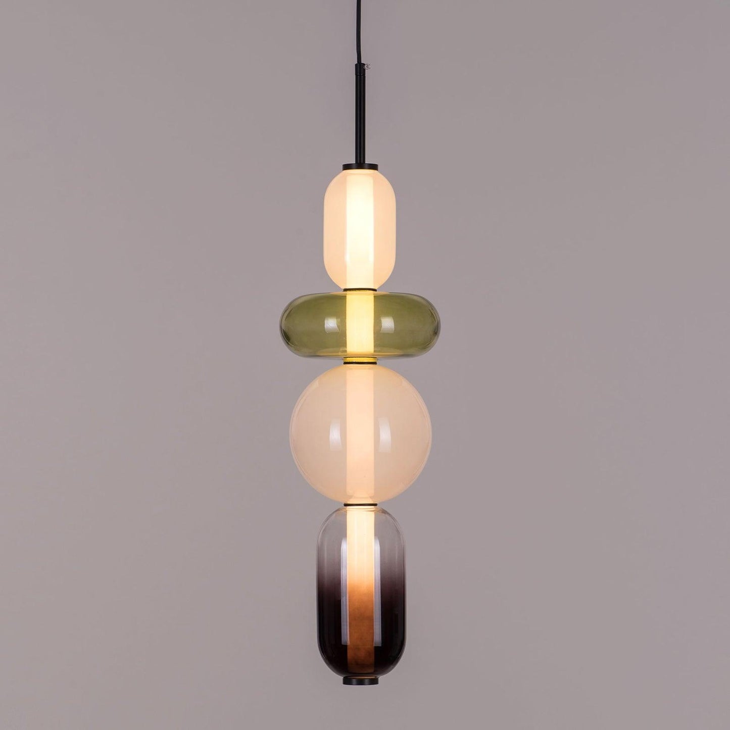 Vibrant Candy Glass LED Chandelier - A Modern and Elegant Touch