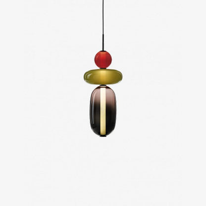 Vibrant Candy Glass LED Chandelier - A Modern and Elegant Touch