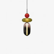 Lustre LED en verre à bonbon vibrant - Une touche moderne et élégante