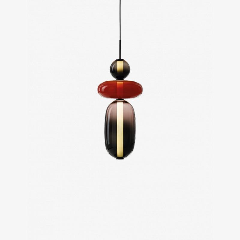 Vibrant Candy Glass LED Chandelier - A Modern and Elegant Touch