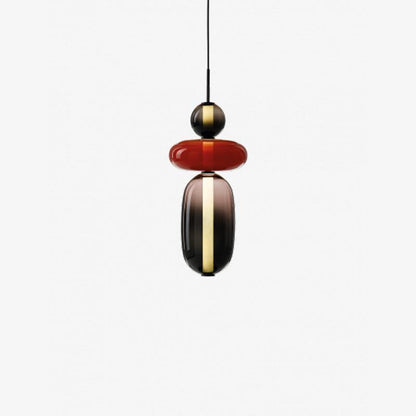 Vibrant Candy Glass LED Chandelier - A Modern and Elegant Touch