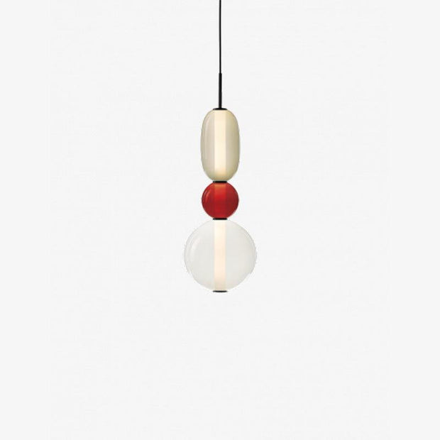 Lustre LED en verre à bonbon vibrant - Une touche moderne et élégante