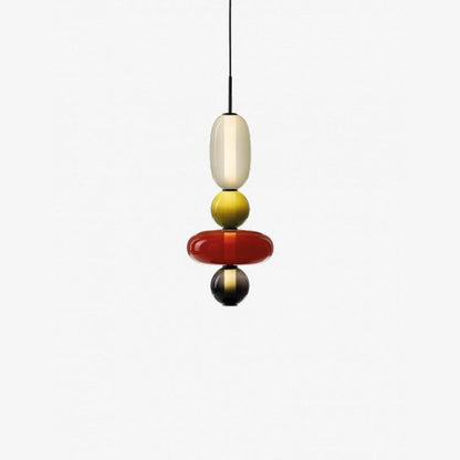 Vibrant Candy Glass LED Chandelier - A Modern and Elegant Touch