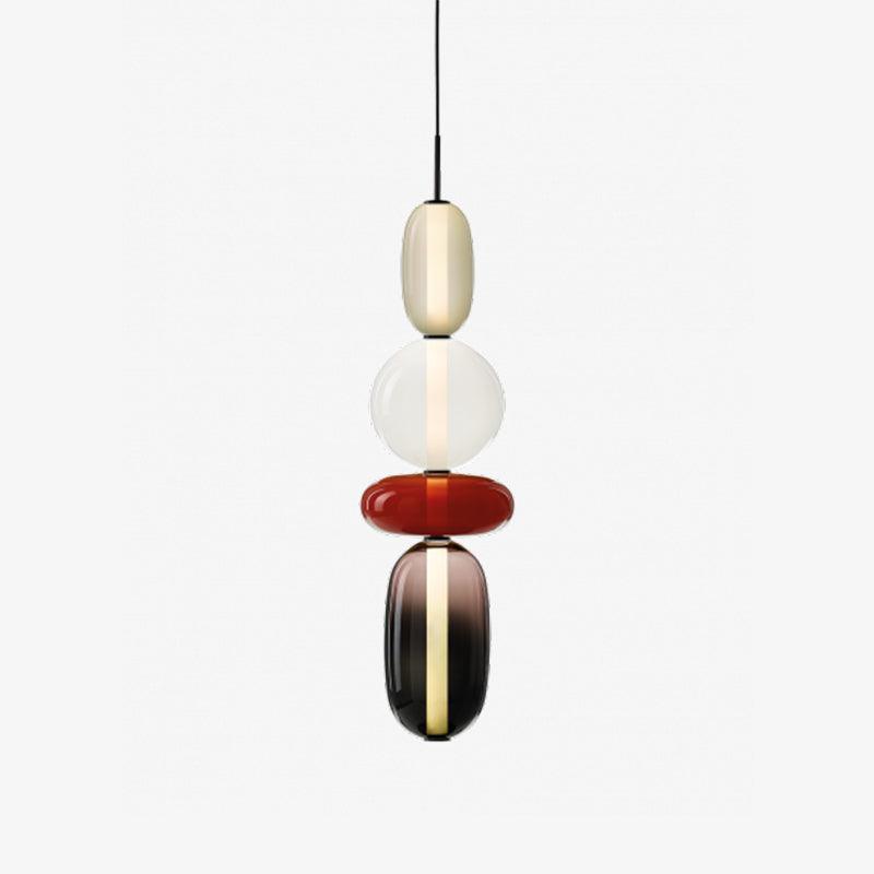 Vibrant Candy Glass LED Chandelier - A Modern and Elegant Touch