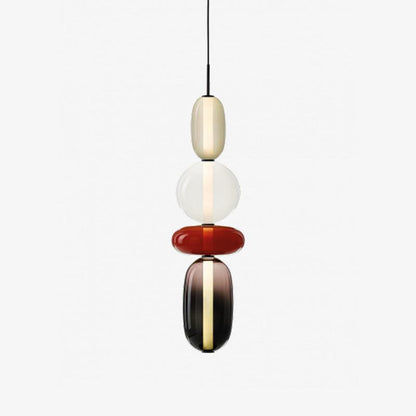 Vibrant Candy Glass LED Chandelier - A Modern and Elegant Touch