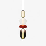 Lustre LED en verre à bonbon vibrant - Une touche moderne et élégante