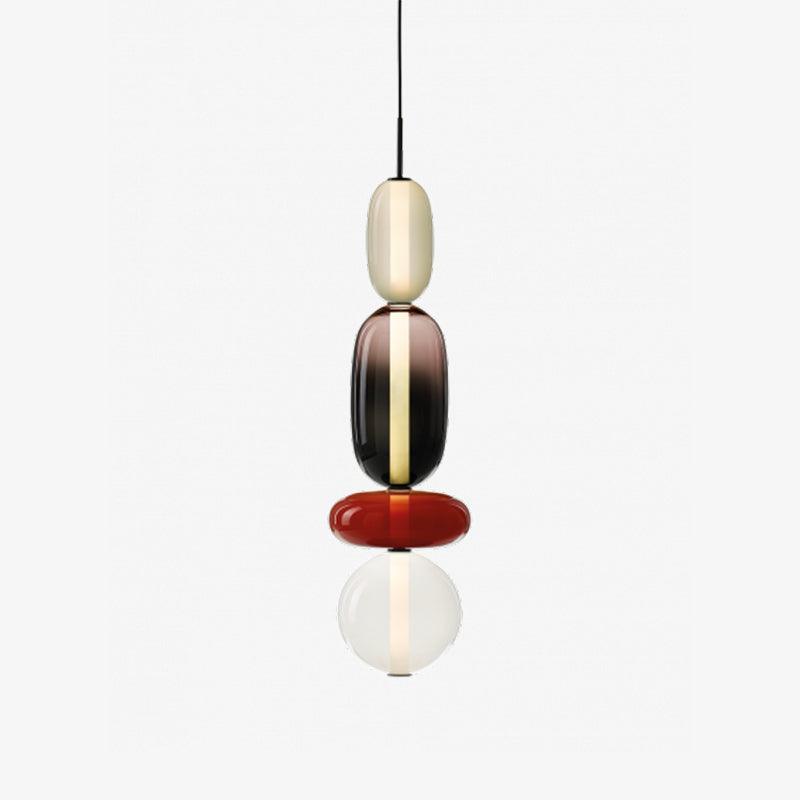Vibrant Candy Glass LED Chandelier - A Modern and Elegant Touch