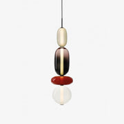 Lustre LED en verre à bonbon vibrant - Une touche moderne et élégante