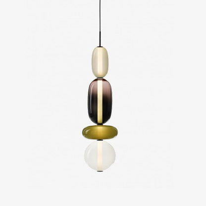Vibrant Candy Glass LED Chandelier - A Modern and Elegant Touch
