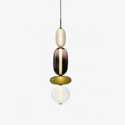 Lustre LED en verre à bonbon vibrant - Une touche moderne et élégante