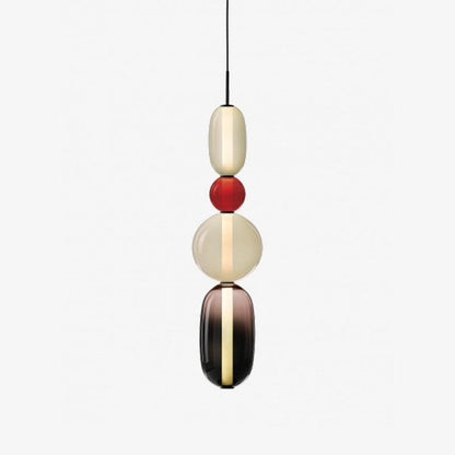 Vibrant Candy Glass LED Chandelier - A Modern and Elegant Touch