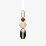 Lustre LED en verre à bonbon vibrant - Une touche moderne et élégante