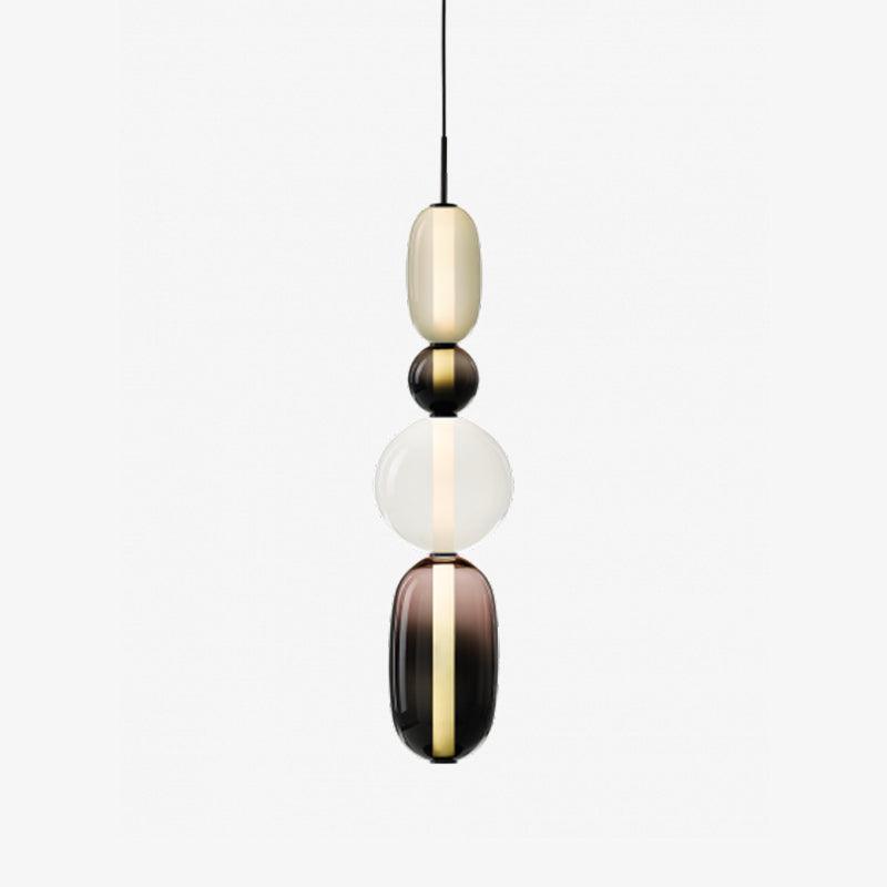 Vibrant Candy Glass LED Chandelier - A Modern and Elegant Touch