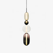 Lustre LED en verre à bonbon vibrant - Une touche moderne et élégante