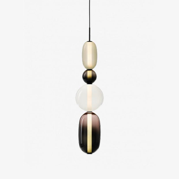 Lustre LED en verre à bonbon vibrant - Une touche moderne et élégante