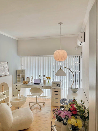 Nordische Chic Hangstoel – Elegant Hout- en Stalen Ontwerp Perfect voor Verfijnde Ruimtes