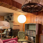 Nordic Chic Suspension – Elegant Wood and Steel Design Perfect for Refined Spaces