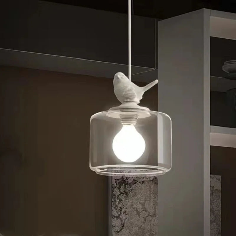 Suspension lumineuse en pendule inspirée des oiseaux – Une belle fusion de la nature et de l'art moderne