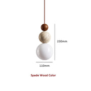 Elegant Chandelier in Lava Stone and Travertine – A Dazzling Fusion of Glass and Wood Textures