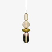 Lustre LED en verre à bonbon vibrant - Une touche moderne et élégante