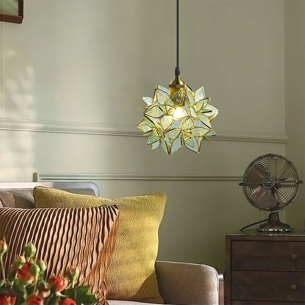 Dazzling Capiz Shell Chandelier – Chic Illumination in Metal and Glass for your Living and Dining Spaces