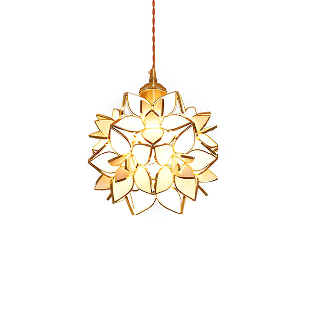 Dazzling Capiz Shell Chandelier – Chic Illumination in Metal and Glass for your Living and Dining Spaces