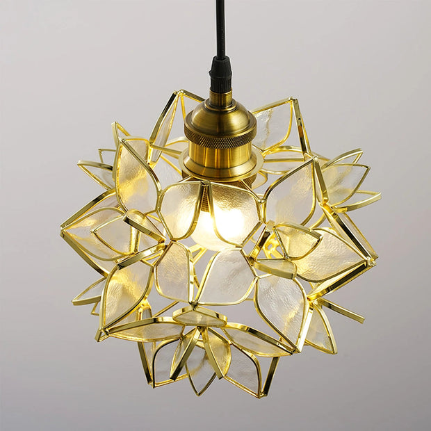 Dazzling Capiz Shell Chandelier – Chic Illumination in Metal and Glass for your Living and Dining Spaces