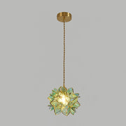 Dazzling Capiz Shell Chandelier – Chic Illumination in Metal and Glass for your Living and Dining Spaces