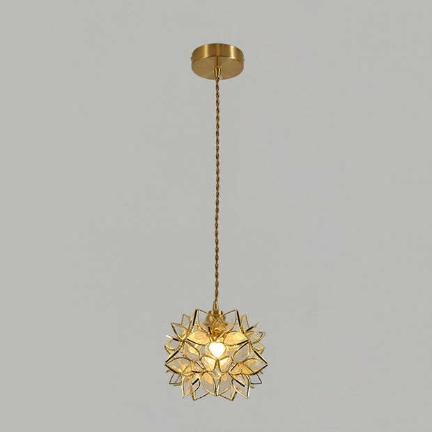 Dazzling Capiz Shell Chandelier – Chic Illumination in Metal and Glass for your Living and Dining Spaces