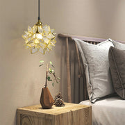 Dazzling Capiz Shell Chandelier – Chic Illumination in Metal and Glass for your Living and Dining Spaces