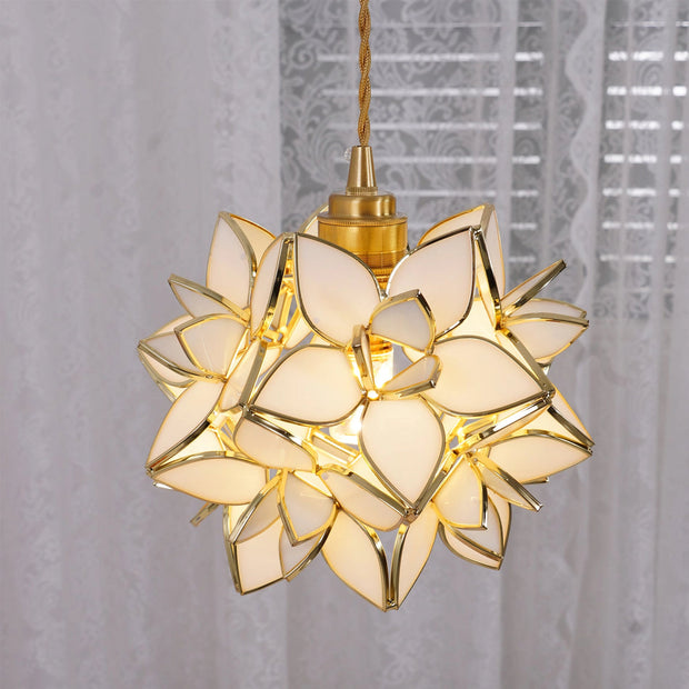 Dazzling Capiz Shell Chandelier – Chic Illumination in Metal and Glass for your Living and Dining Spaces