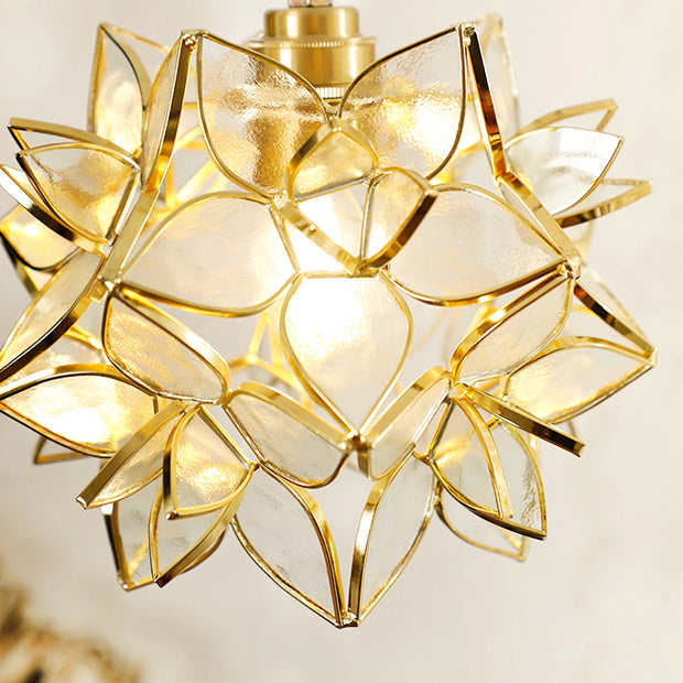 Dazzling Capiz Shell Chandelier – Chic Illumination in Metal and Glass for your Living and Dining Spaces