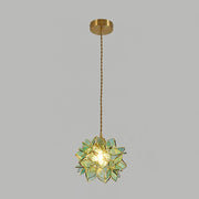 Dazzling Capiz Shell Chandelier – Chic Illumination in Metal and Glass for your Living and Dining Spaces