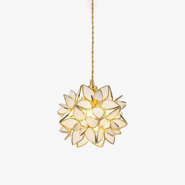 Dazzling Capiz Shell Chandelier – Chic Illumination in Metal and Glass for your Living and Dining Spaces