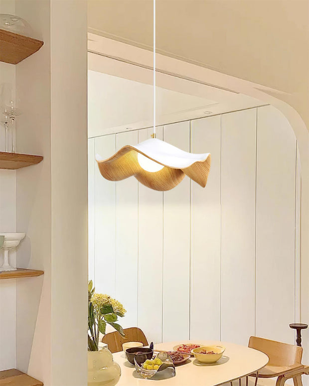 Casia Suspension Inspired by the Lotus – A Dazzling Blend of Metal and Resin