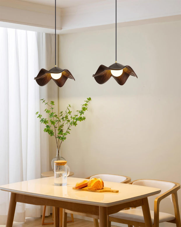 Casia Suspension Inspired by the Lotus – A Dazzling Blend of Metal and Resin