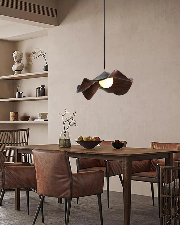 Casia Suspension Inspired by the Lotus – A Dazzling Blend of Metal and Resin