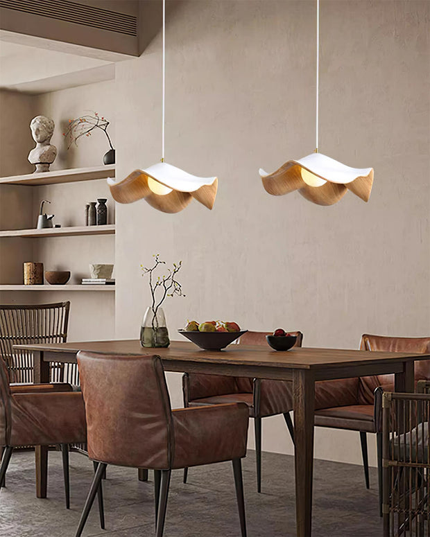 Casia Suspension Inspired by the Lotus – A Dazzling Blend of Metal and Resin