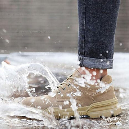 Ortopediska säkerhetsskor för kvinnor med ståltåhätta och halkfri sula – ergonomisk komfort och hållbarhet